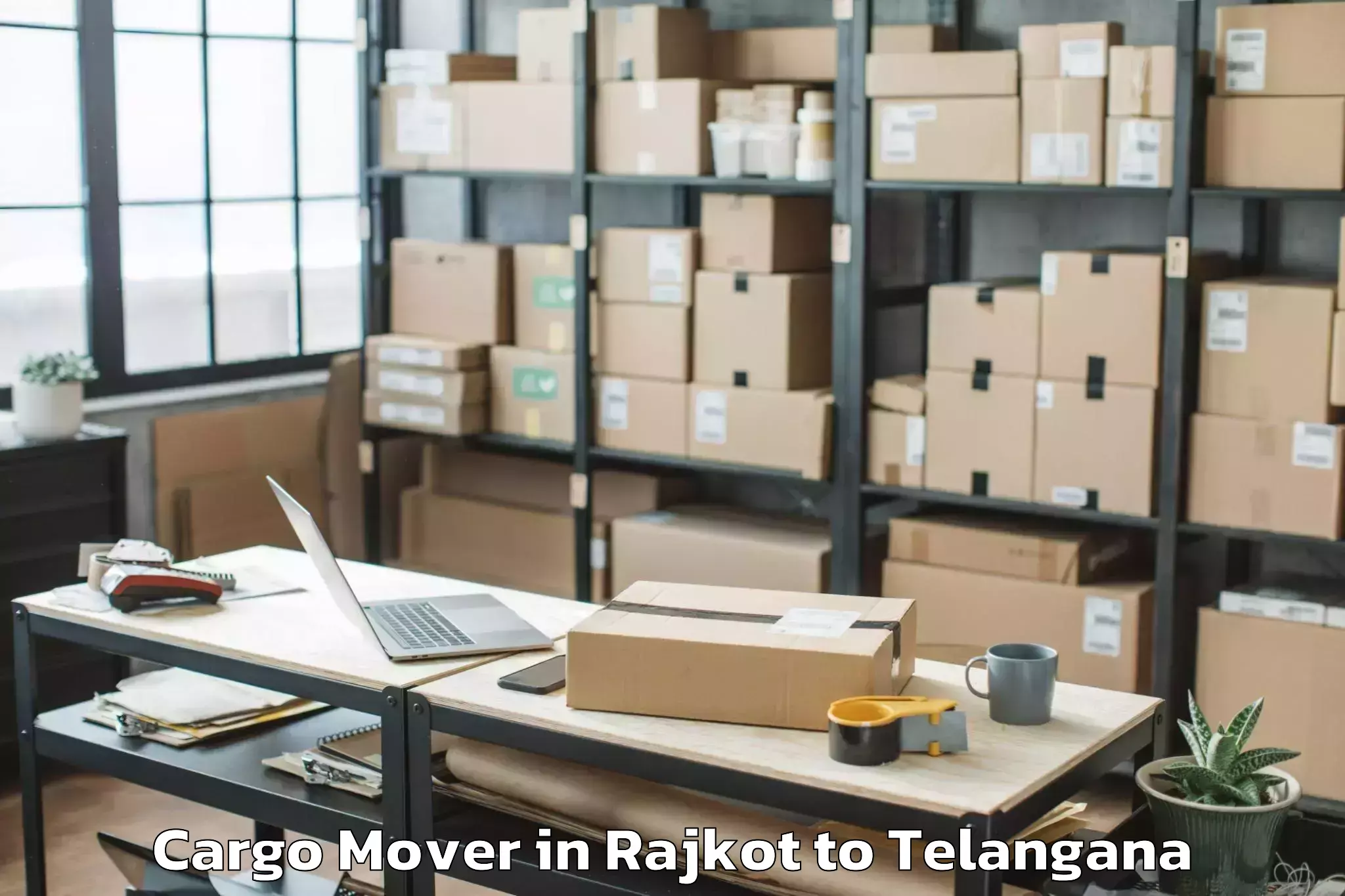 Top Rajkot to Telangana Cargo Mover Available